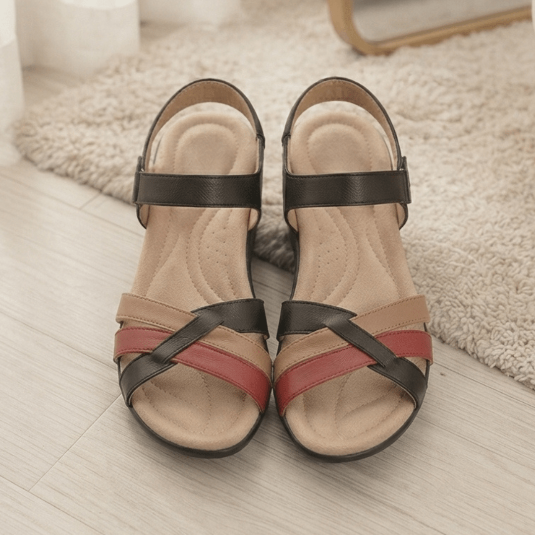 Black Multi Heel Footwear for women - Aura Steps
