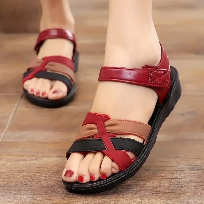 Red Multi Heel Footwear for women
