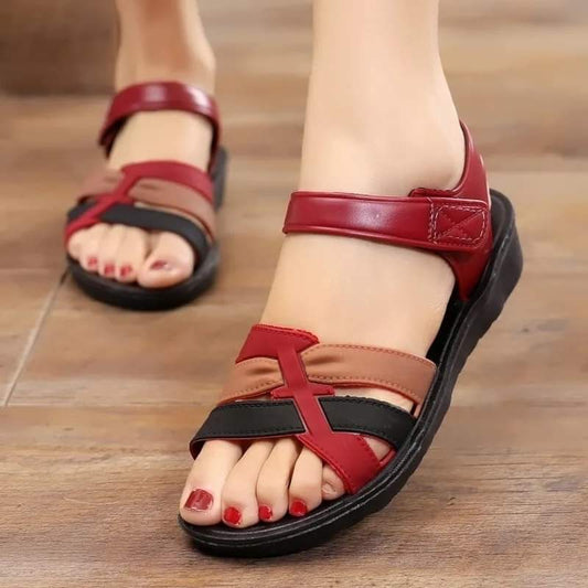 Red Multi Heel Footwear for women