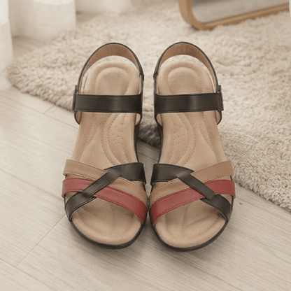 Black Multi Heel Footwear for women - Aura Steps